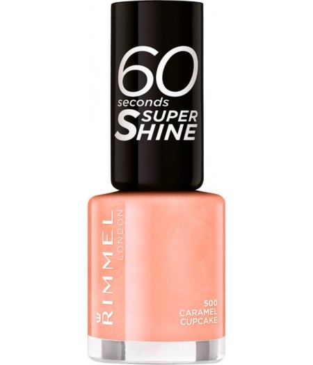 RIMMEL 60 SECONDS SUPERSHINE SMALTO CARAMEL CUPCAKE 500 - Tre Pi Profumerie