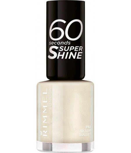 RIMMEL 60 SECONDS SUPERSHINE SMALTO SILVER BULLET 730 - Tre Pi Profumerie