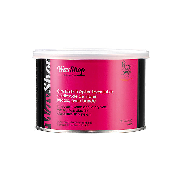 PEGGY SAGE CERA DEPILATORIA LIPOSOLUBILE TIEPIDA 400ML ROSE - Tre Pi Profumerie
