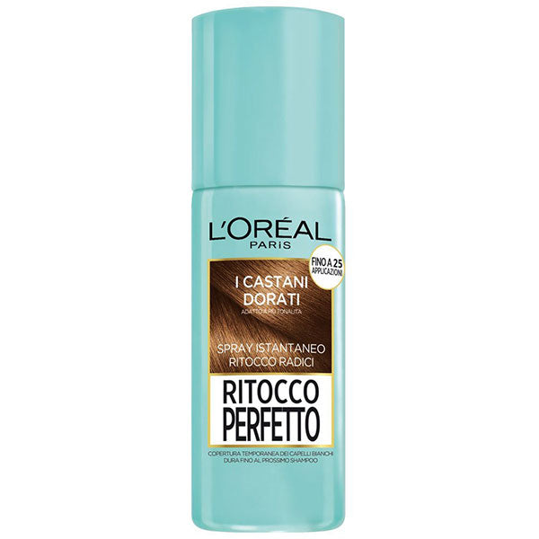 L'OREAL PARIS RITOCCO PERFETTO SPRAY ISTANTANEO I CASTANI DORATI - Tre Pi Profumerie