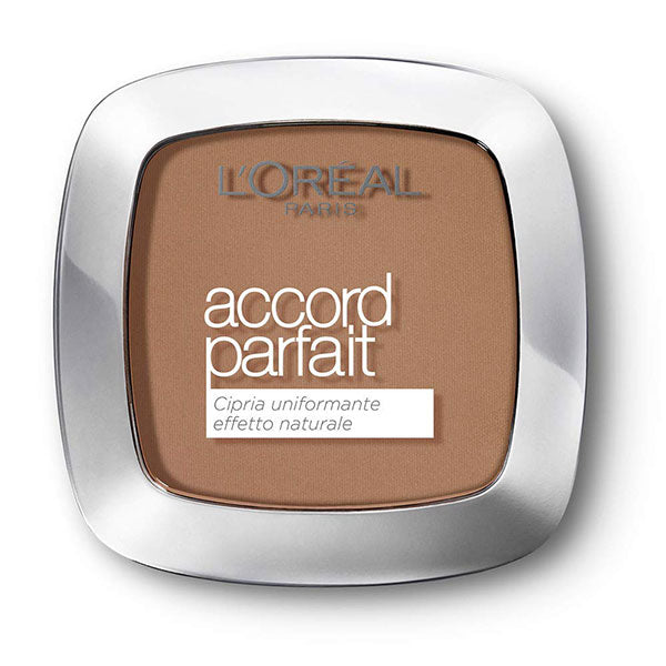 L'OREAL CIPRIA ACCORD PARFAIT LA POUDRE CAPPUCCINO DORE 8.D/8.W - Tre Pi Profumerie