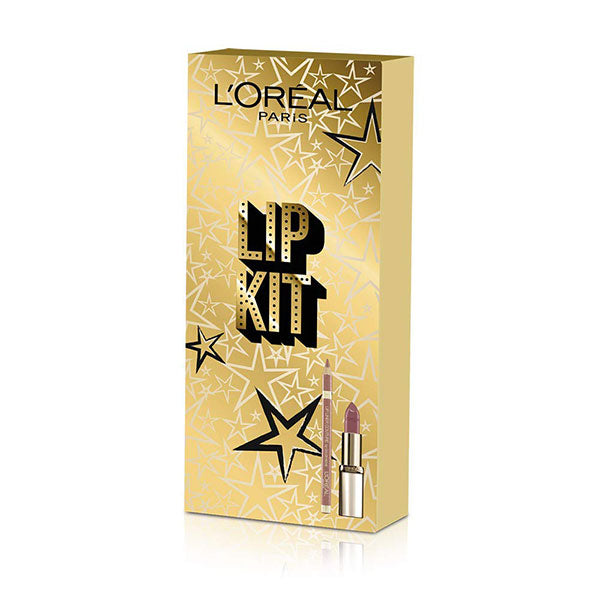 L'OREAL LIP KIT LIPSTICK COLOR RICHE 630 + MATITA LABBRA 630 - Tre Pi Profumerie