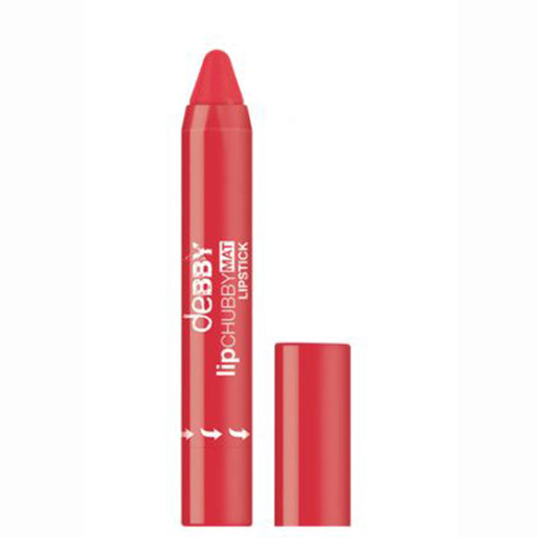 DEBBY LIPCHUBBY MAT LIPSTICK BRIGHT CORAL 09 - Tre Pi Profumerie