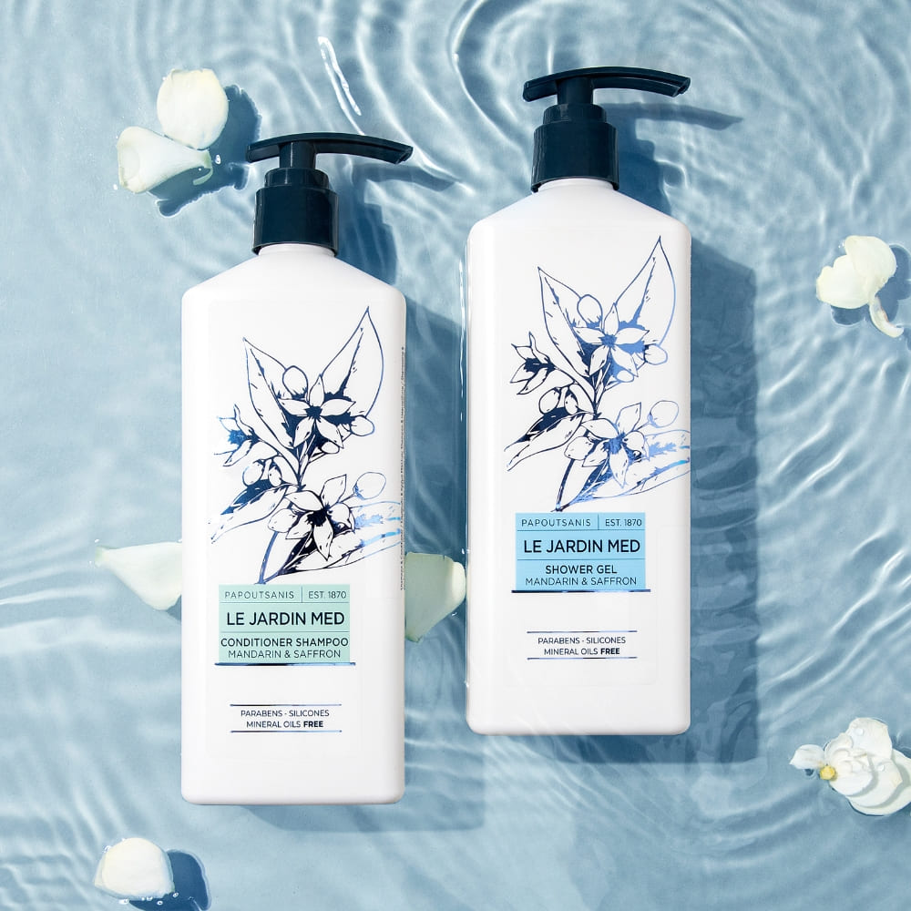 Flexi Amenities Ricarica Shampoo e Balsamo Le Jardin Med Bottiglia da 1 Litro
