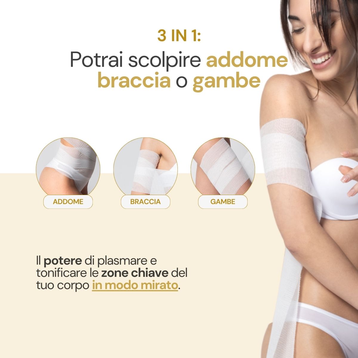 Iodase Cosmetics Bendaggi tonificanti gambe, addome e braccia