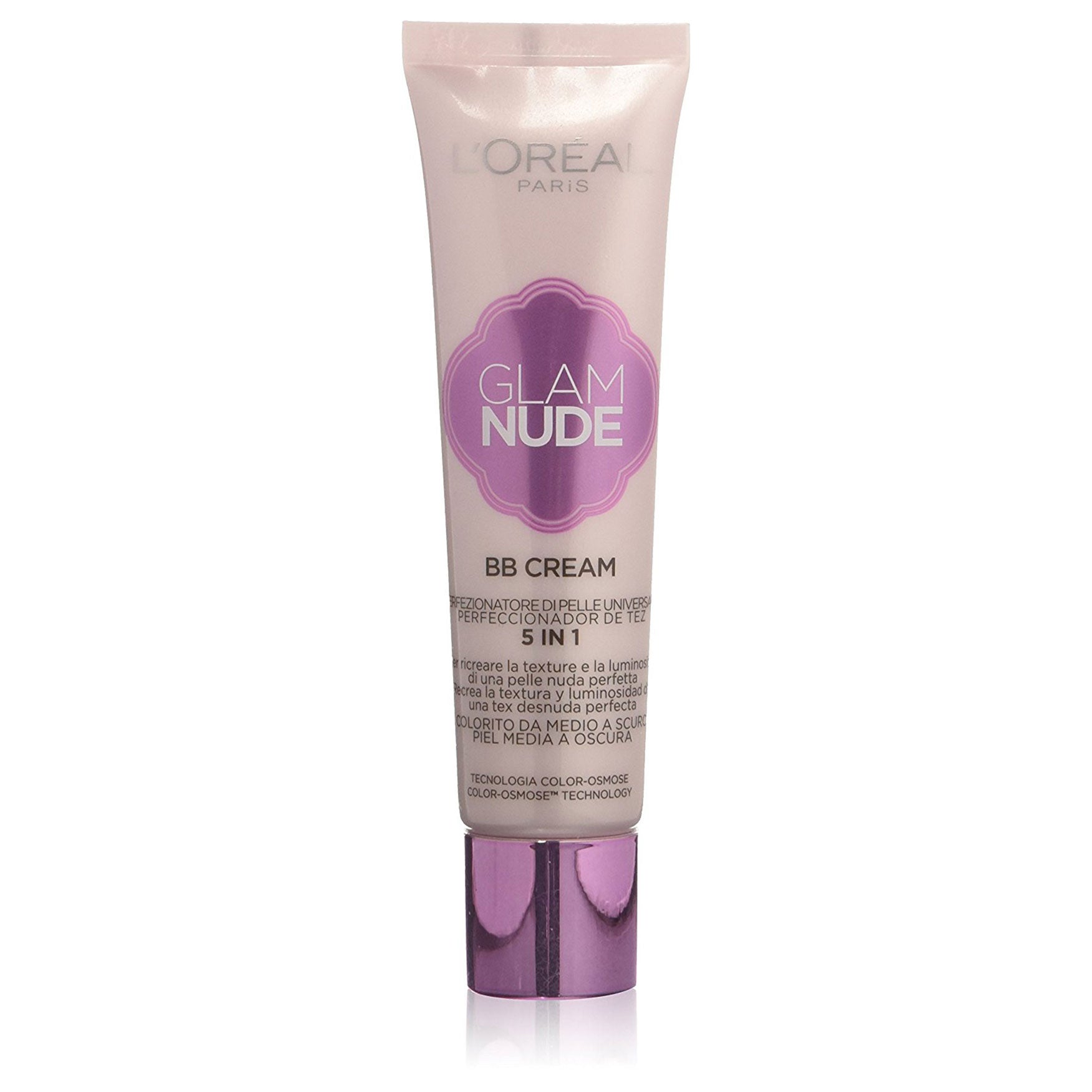 L'OREAL GLAM NUDE BB CREAM 5 IN 1 MEDIUM - Tre Pi Profumerie