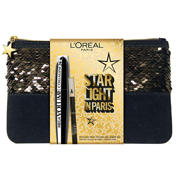 L'OREAL STAR LIGHT IN PARIS MASCARA MEGA VOLUME + MATITA KHOL - Tre Pi Profumerie