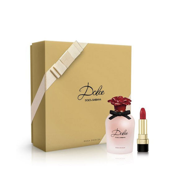 DOLCE&GABBANA COFANETTO DOLCE ROSA EXCELSA 50 ML + LIPSTICK - Tre Pi Profumerie