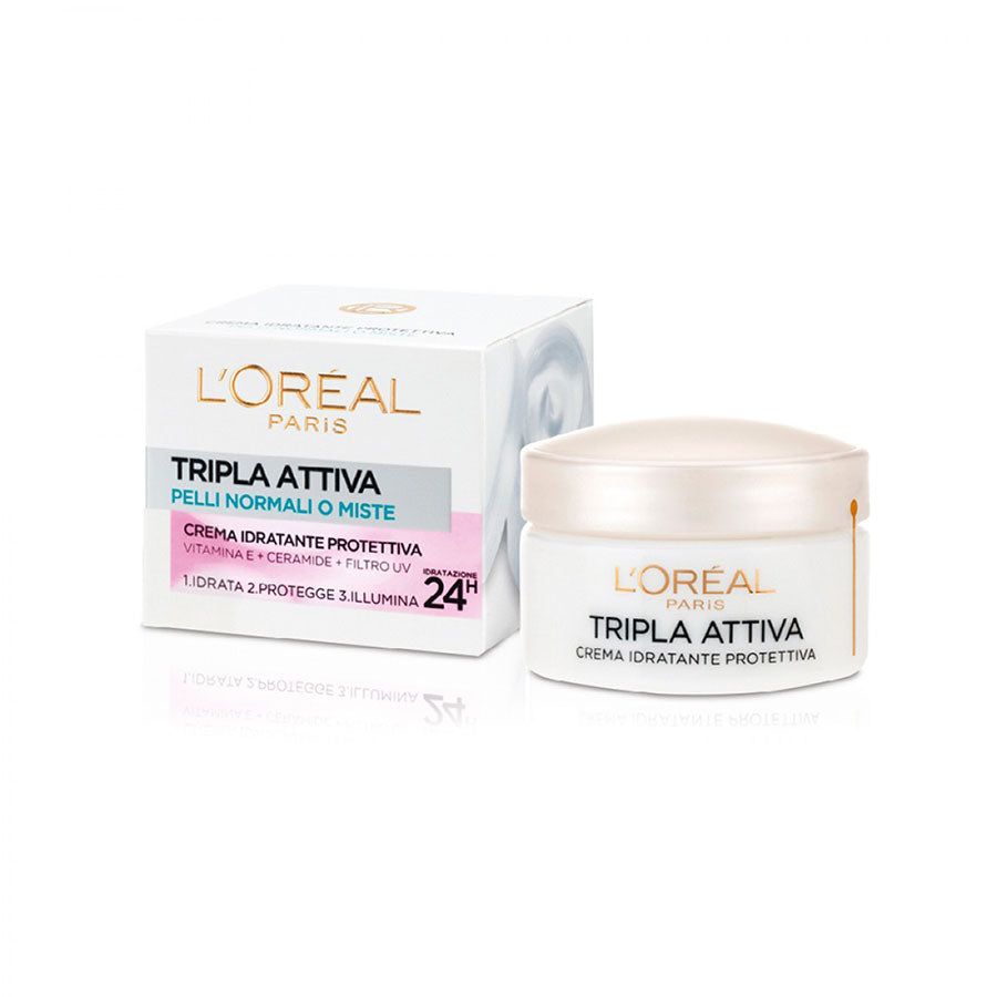 L'OREAL TRIPLA ATTIVA PELLI NORMALI E MISTE 50 ML - Tre Pi Profumerie