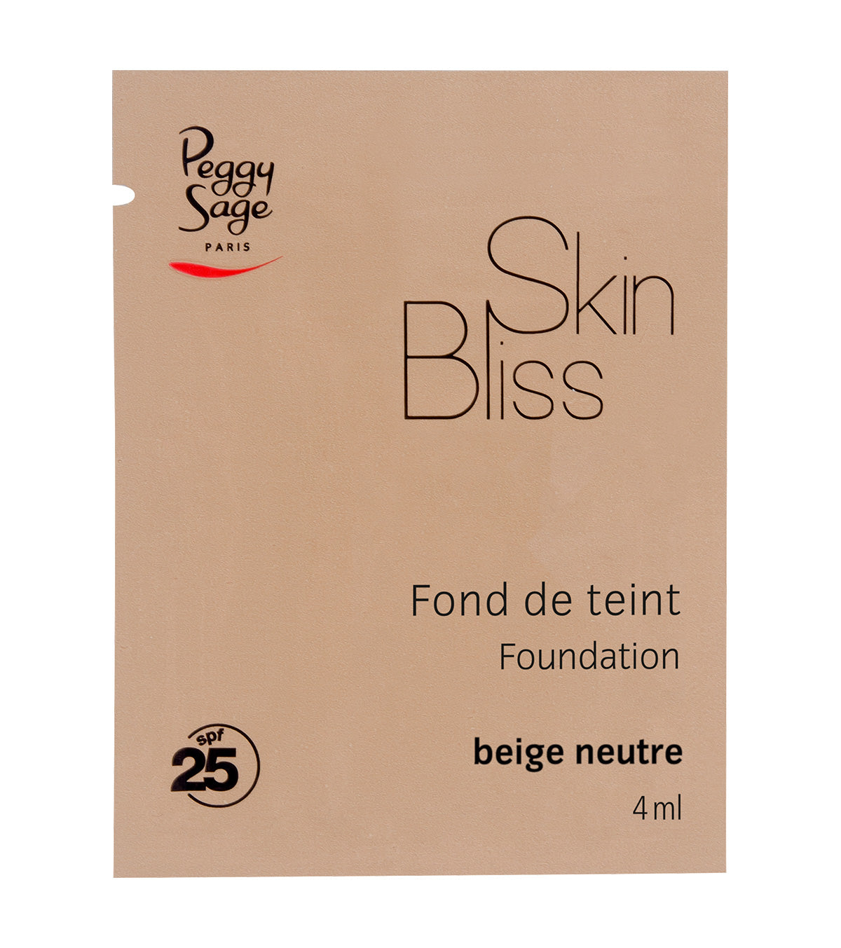 PEGGY SAGE CAMPIONE FONDOTINTA SKINBLISS BEIGE NEUTRE 4ML - Tre Pi Profumerie