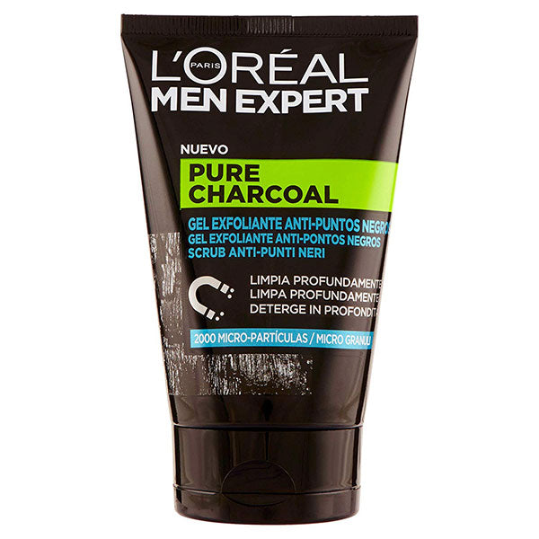 L'OREAL MEN EXPERT PURECHARCOAL SCRUB ANTI PUNTI NERI 100 ML - Tre Pi Profumerie