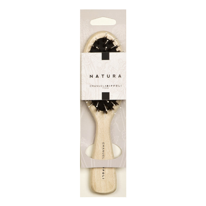 BIFFOLI SPAZZOLA OVALE PICCOLA SETOLA LINEA NATURALE 8326 - Tre Pi Profumerie