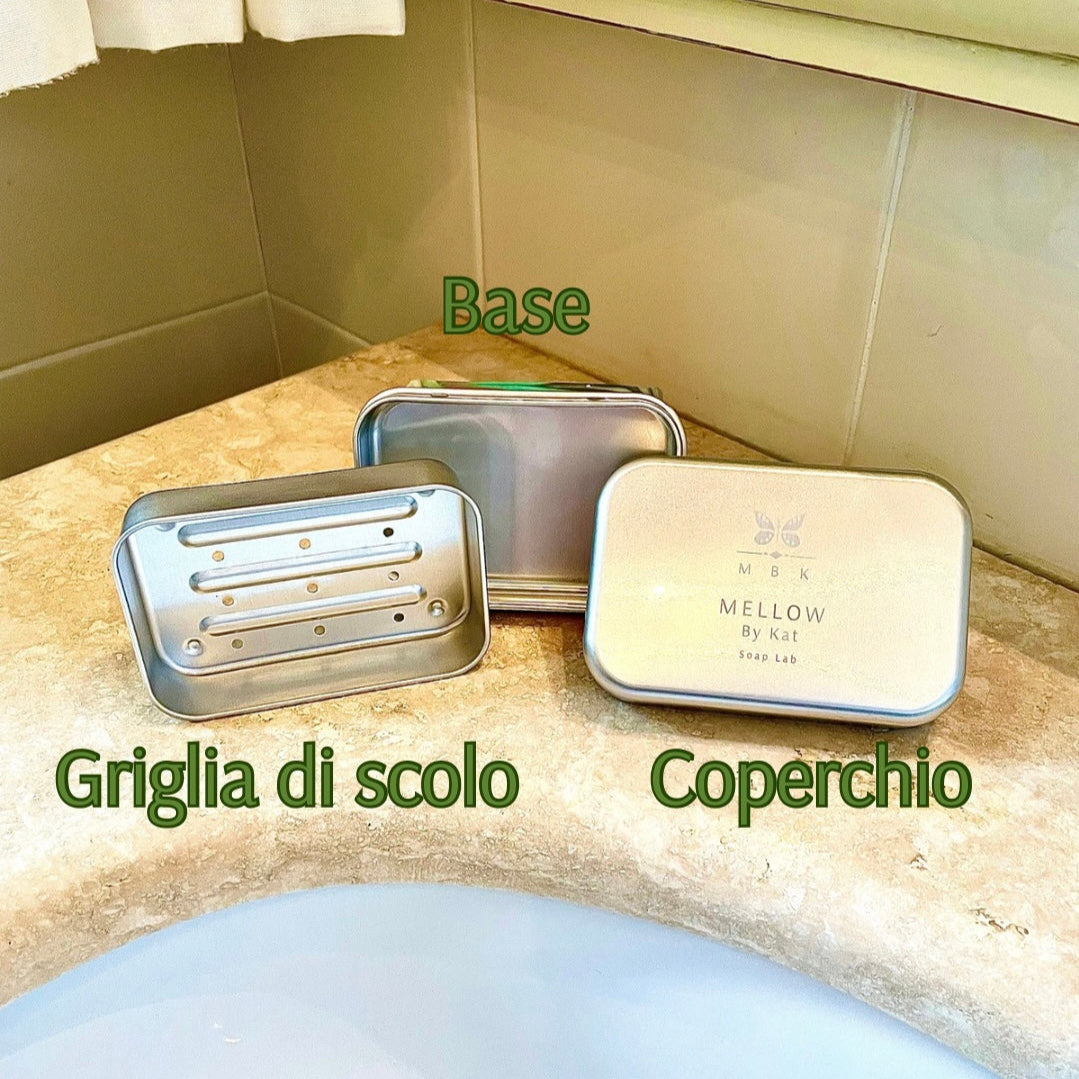 MBK - Mellow By Kat Portasapone da Viaggio in Alluminio