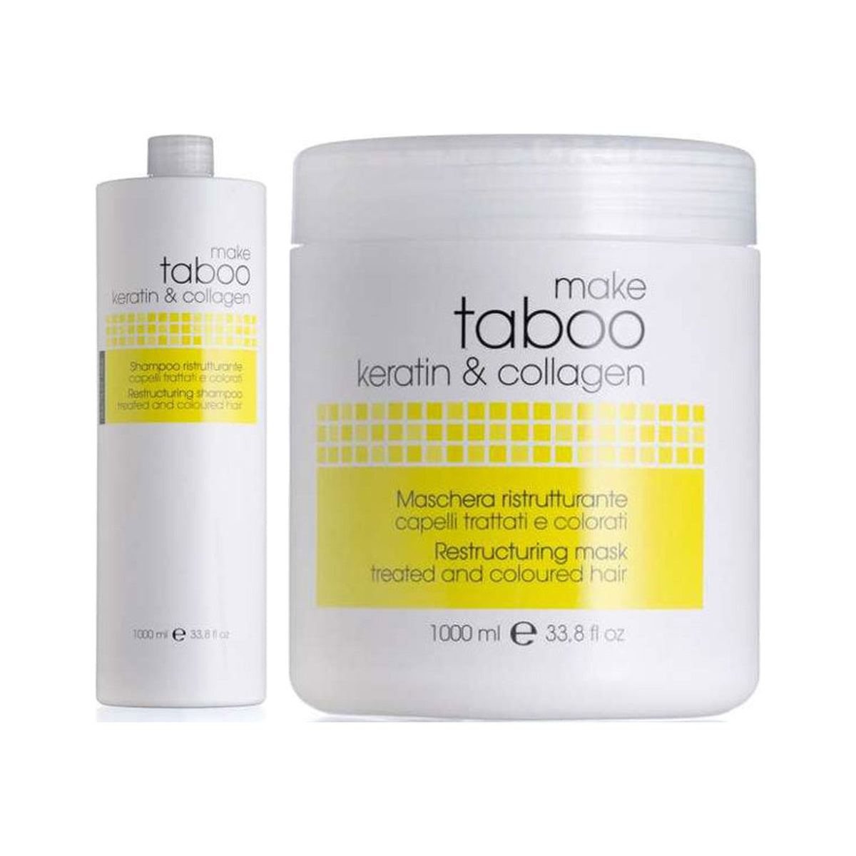 KIT TABOO RISTRUTTURANTE KERATIN & COLLAGENE SHAMPOO+MASCHERA