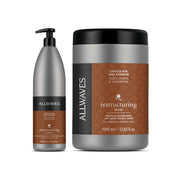 KIT ALLWAVES RISTRUTTURANTE CIOCCOLATO+CHERATIN SHAMPOO+MASCHERA