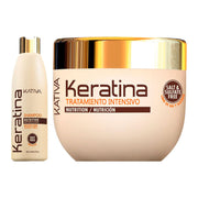 KIT KATIVA KERATINA NUTRITION SOFTNESS&SHINE SHAMPOO+MASCHERA