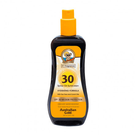 AUSTRALIAN GOLD SPRAY OIL HYDRATING FORMULA CARROT SPF30 237 ML - Tre Pi Profumerie