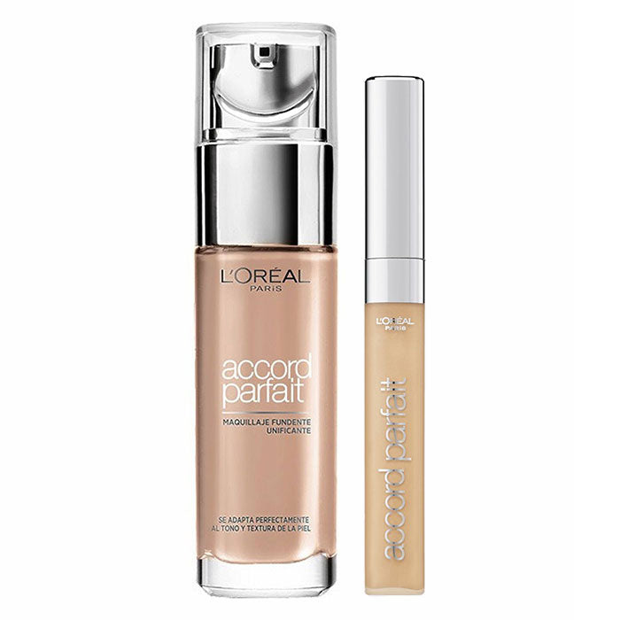 L'OREAL FONDOTINTA ACCORD PARFAIT 2.N + CORRETTORE - Tre Pi Profumerie