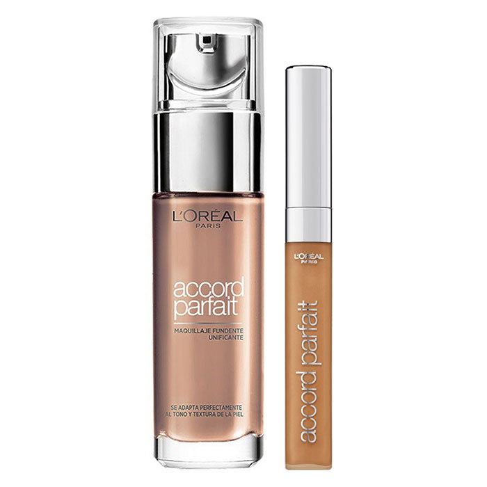 L'OREAL FONDOTINTA ACCORD PARFAIT 8.D/8.W + CORRETTORE - Tre Pi Profumerie
