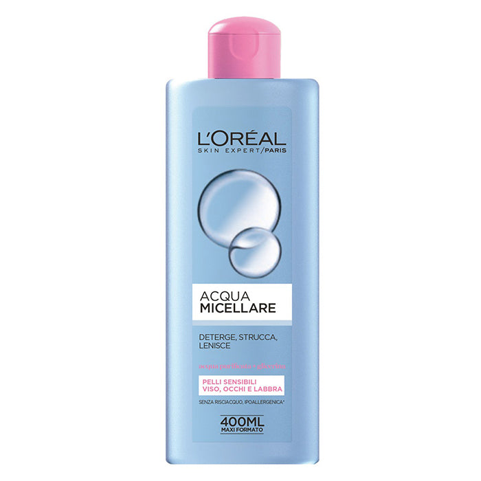 L'OREAL SKIN EXPERT ACQUA MICELLARE PELLI SENSIBILI 400 ML - Tre Pi Profumerie