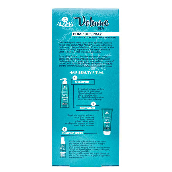 ALAMA BIOCEAN PUMP UP SPRAY EFFETTO VOLUME IMMEDIATO 100 ML - Tre Pi Profumerie