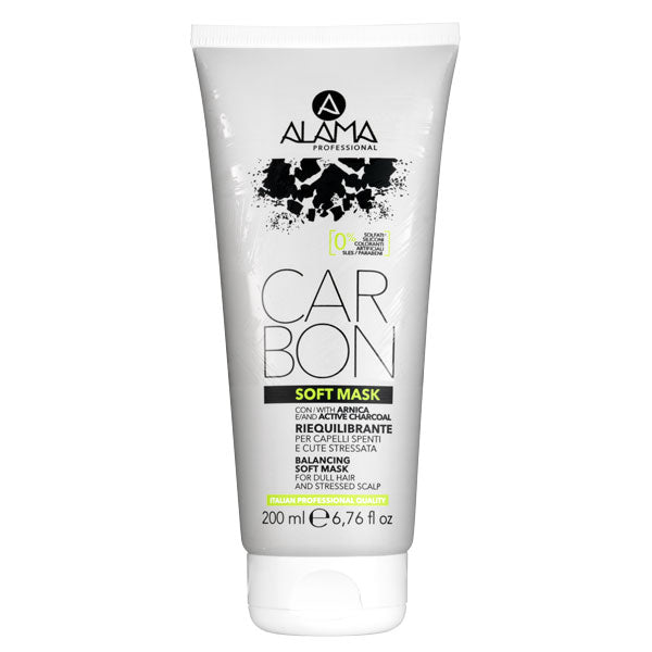 ALAMA CARBON SOFT MASK RIEQUILIBRANTE PER CAPELLI SPENTI 200 ML - Tre Pi Profumerie