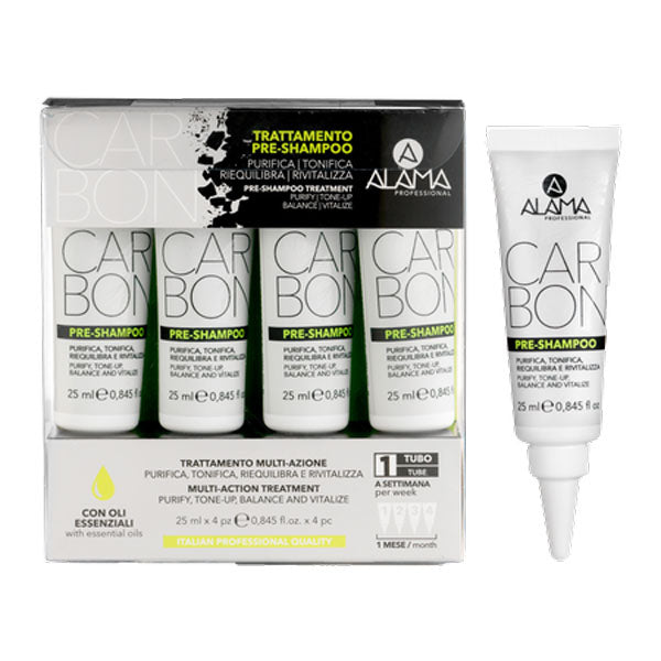 ALAMA CARBON TRATTAMENTO MULTI AZIONE 4 X 25 ML - Tre Pi Profumerie