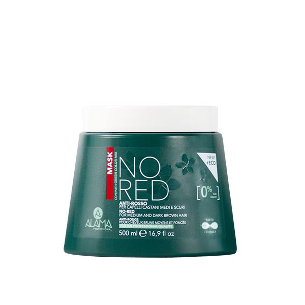 ALAMA NO RED MASCHERA ANTI-ROSSO CAPELLI CASTANI 500 ML - Tre Pi Profumerie