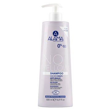 ALAMA NO YELLOW SHAMPOOANTI GIALLO CAPELLI BIONDI 500 ML - Tre Pi Profumerie