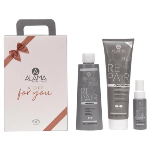 COFFRET CADEAU ALAMA REPAIR 2024 SHAMPOOING + APRÈS-SHAMPOOING FLUIDE