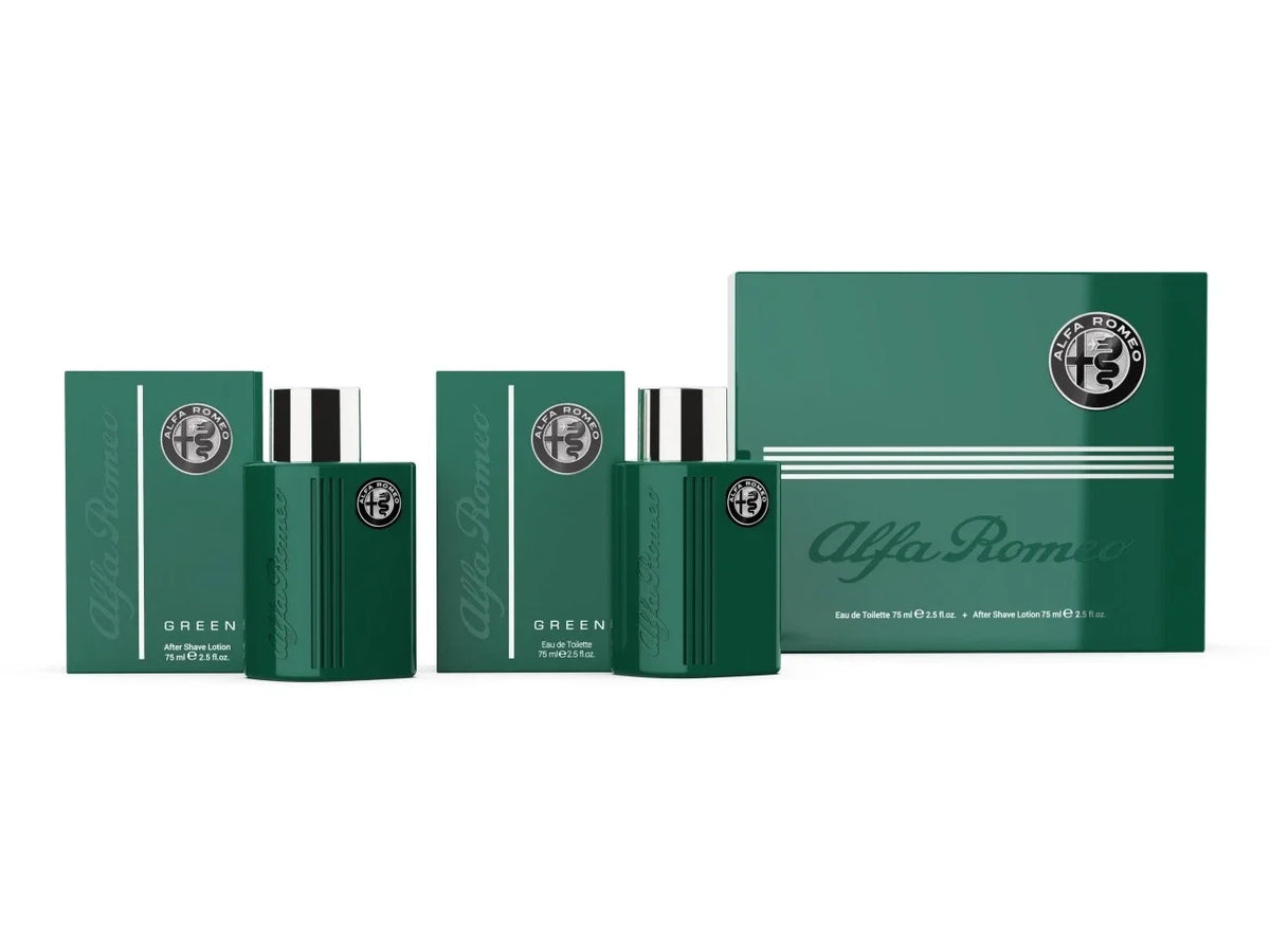 ALFA ROMEO GREEN COFANETTO EAU DE TOILETTE 75 ML + A/S 75 ML