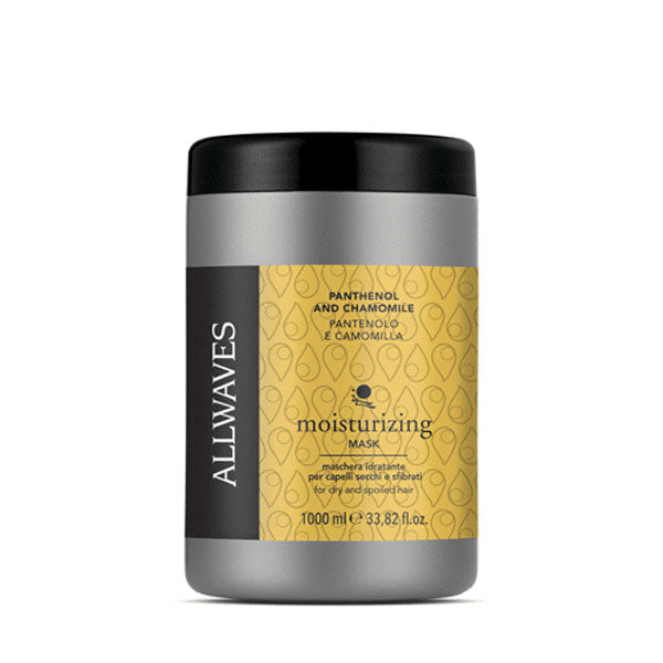 ALLWAVES MASCHERA CAPELLI IDRATANTE PANTENOLO+CAMOMILLA 1000 ML - Tre Pi Profumerie