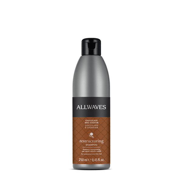ALLWAVES SHAMPOO RISTRUTTURANTE CIOCCOLATO+CHERATINA 250 ML - Tre Pi Profumerie