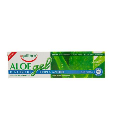 EQUILIBRA ALOE GEL DENTIFRICIO TRIPLA AZIONE 75 ML - Tre Pi Profumerie