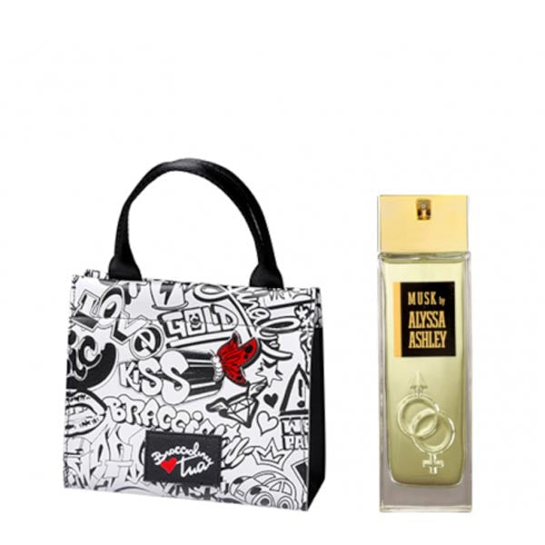 ALYSSA ASHLEY COFANETTOBRACCIALINI BORSA + MUSK EDP 100 ML - Tre Pi Profumerie