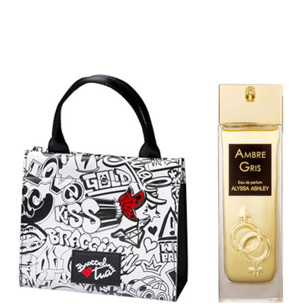 ALYSSA ASHLEY COFANETTOBORSA + AMBRE GRIS EAU DE PARFUM 100 ML - Tre Pi Profumerie