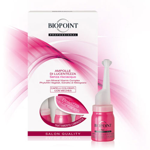 BIOPOINT AMPOLLE DI LUCENTEZZA SENZA RISCIACQUO CAP COLO 6X12 ML - Tre Pi Profumerie