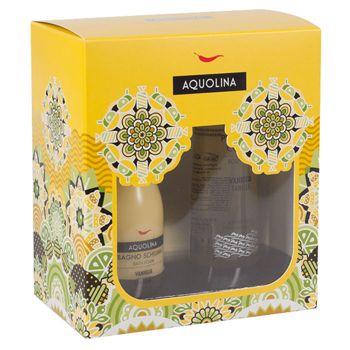 AQUOLINA COFANETTO GENERATION YELLOW SHOWER GEL 125 +P.CORPO 100 - Tre Pi Profumerie