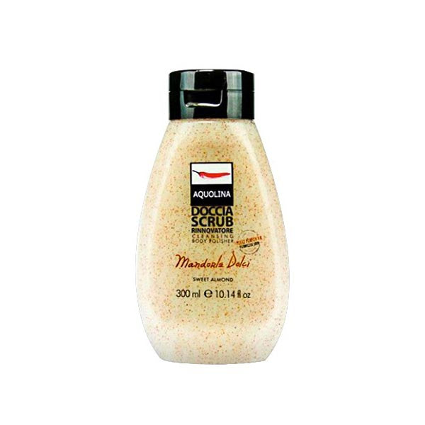 AQUOLINA DOCCIASCHIUMA SCRUB MANDORLE DOLCI 300 ML - Tre Pi Profumerie