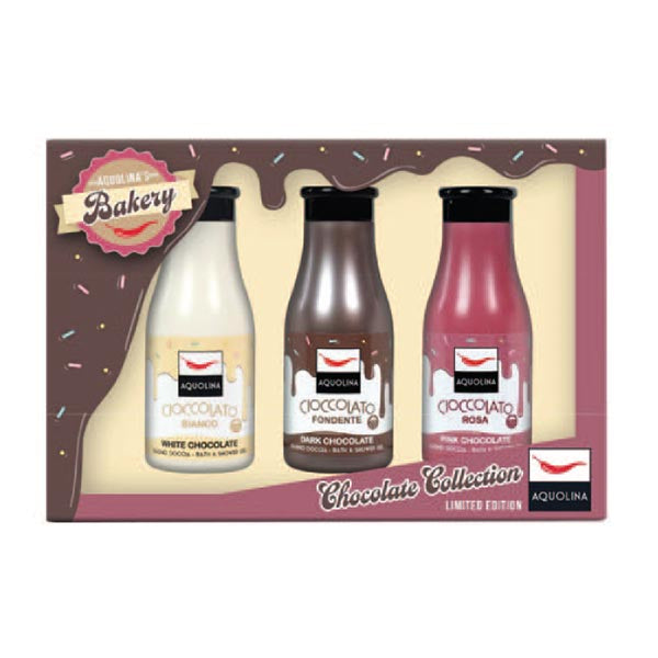 AQUOLINA KIT CHOCOLATE 3 BAGNO DOCCIA 250 ML - Tre Pi Profumerie