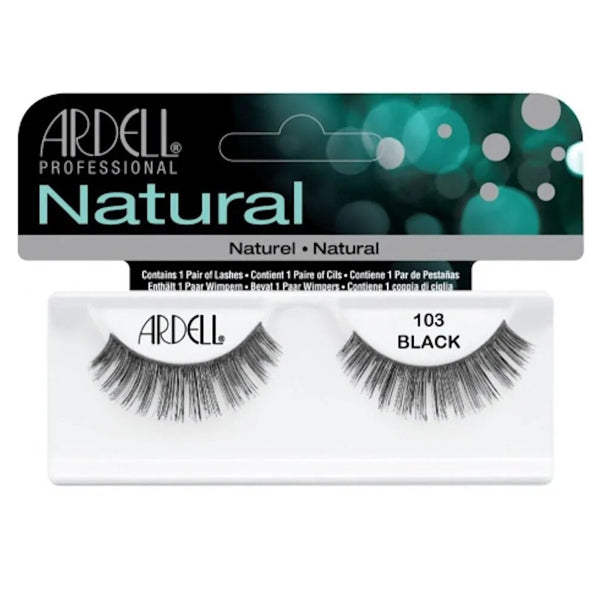 ARDELL CIGLIA FINTE 65084 NATURAL STRIP LASHES 103 BLACK - Tre Pi Profumerie