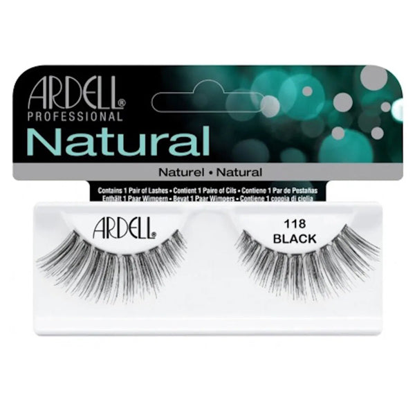 ARDELL CIGLIA FINTE 65091 NATURAL STRIP LASHES 118 BLACK - Tre Pi Profumerie