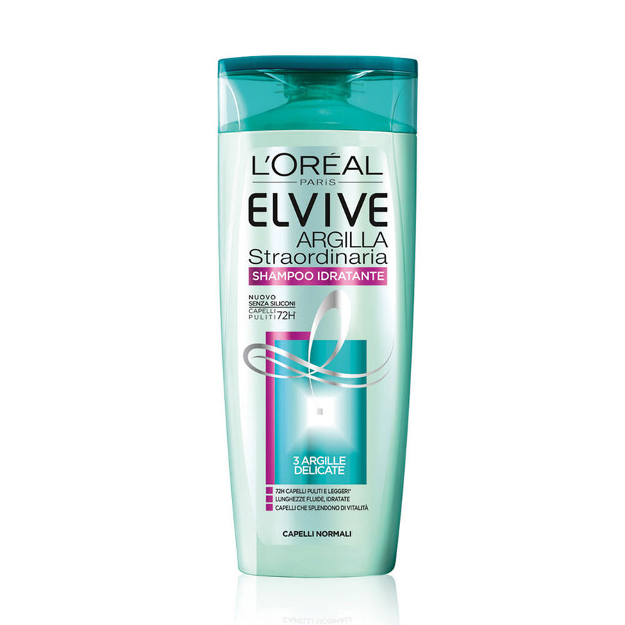 L'OREAL ELVIVE ARGILLA STRAORDINARIA SHAMPOO IDRATANTE 400 ML - Tre Pi Profumerie