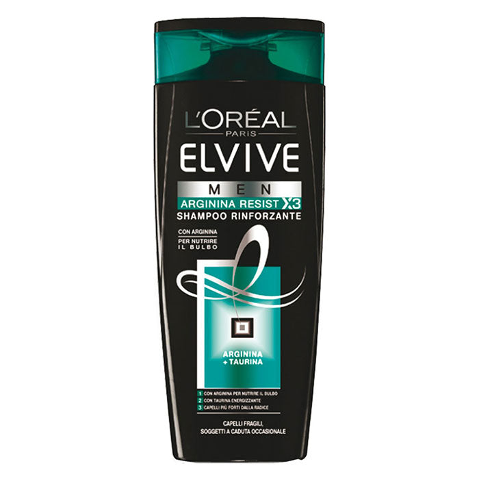L'OREAL ELVIVE SHAMPOO ARGININA MEN 400 ML - Tre Pi Profumerie