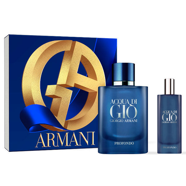 ARMANI ACQUA DI GIO PROFONDO COFANETTO EDP 75 ML + 15 ML - Tre Pi Profumerie