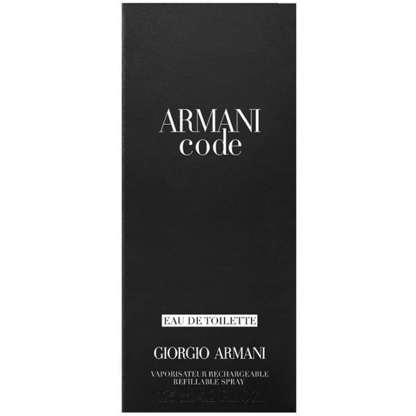 ARMANI CODE UOMO EAU DETOILETTE 125 ML RICARICABILE - Tre Pi Profumerie