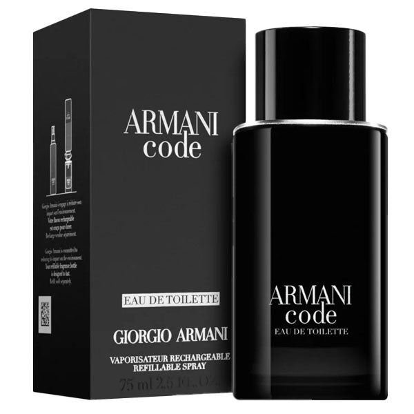 ARMANI CODE UOMO EAU DETOILETTE 75 ML RICARICABILE - Tre Pi Profumerie