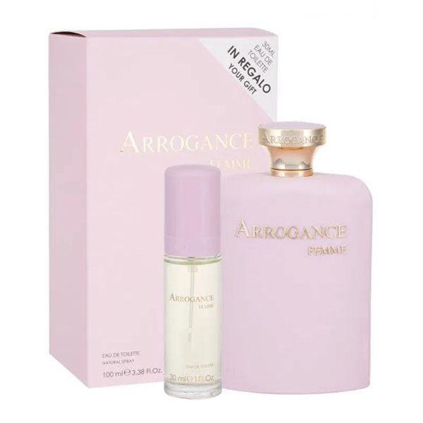 ARROGANCE FEMME EDT 100ML + EDT 30 ML - Tre Pi Profumerie