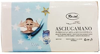 RO.IAL. ASCIUGAMANO CARTA RIPIEGATI 60 ASCIUGAMANI X 6 PEZZI - Tre Pi Profumerie