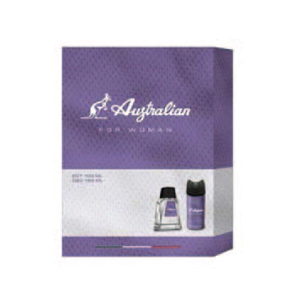 AUSTRALIAN COFANETTO VIOLA EDT 100 ML + DEODORANTE - Tre Pi Profumerie